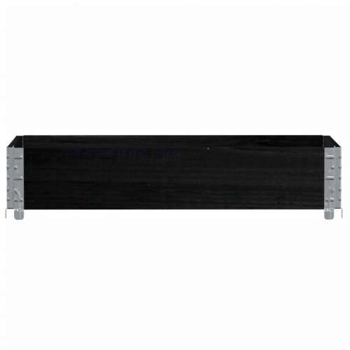 Vrtna sadilica crna 100x50 cm od masivne borovine - Crna 100 x 50 x 21.5 cm 1 Cijena