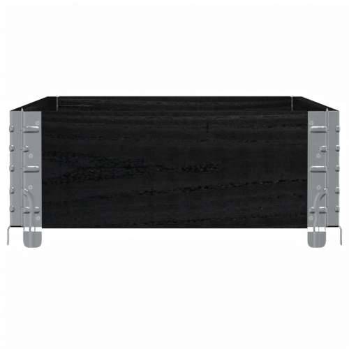 Vrtna sadilica crna 100x50 cm od masivne borovine - Crna 100 x 50 x 21.5 cm 1 Cijena