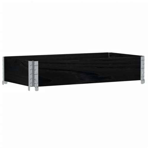 Vrtna sadilica crna 100x50 cm od masivne borovine - Crna 100 x 50 x 21.5 cm 1 Cijena