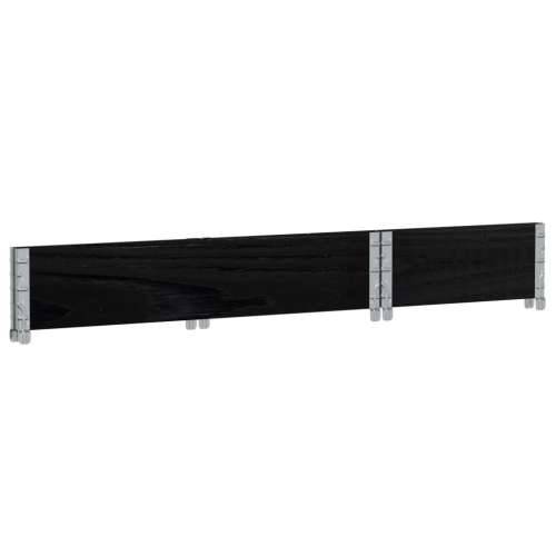 Vrtna sadilica crna 100x50 cm od masivne borovine - Crna 100 x 50 x 21.5 cm 1 Cijena
