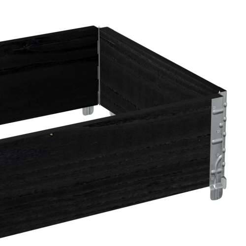 Vrtna sadilica crna 100x50 cm od masivne borovine - Crna 100 x 50 x 21.5 cm 1 Cijena