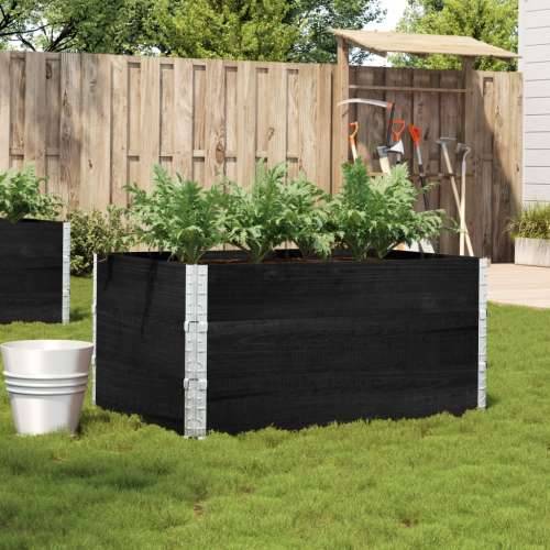 Vrtni sadilica crna 120 x 80 cm od masivne borovine - Crna 120 x 80 x 60.5 cm 1 Cijena