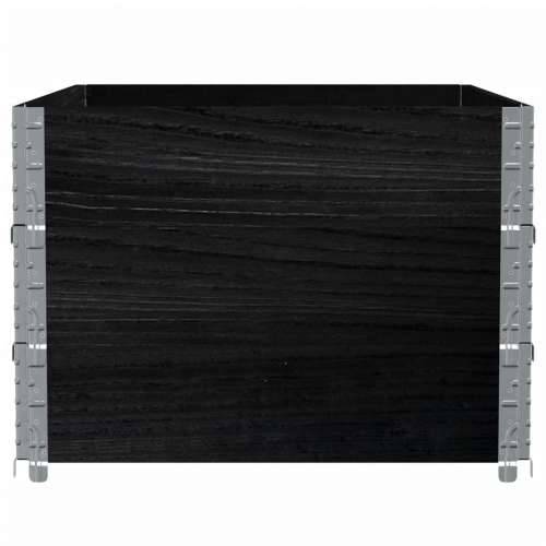 Vrtni sadilica crna 120 x 80 cm od masivne borovine - Crna 120 x 80 x 60.5 cm 1 Cijena