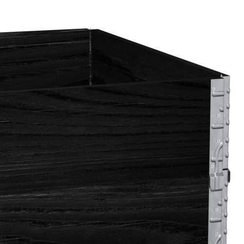 Vrtni sadilica crna 120 x 80 cm od masivne borovine - Crna 120 x 80 x 60.5 cm 1 Cijena