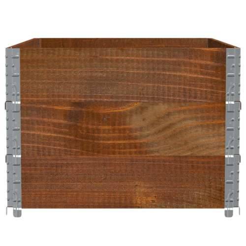 Vrtni sadilica smeđa 120x80 cm od masivne borovine - Tamno smeđa 120 x 80 x 60.5 cm 1 Cijena