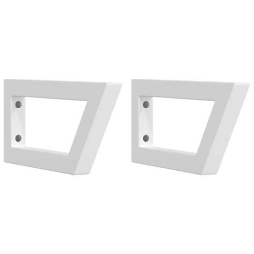 Zidna polica za Lavabo - Umivaonik od čelika i masivne hrastovine - Smeđa i bijela 80 x 40 x 2.5 cm 1 Trapez Cijena