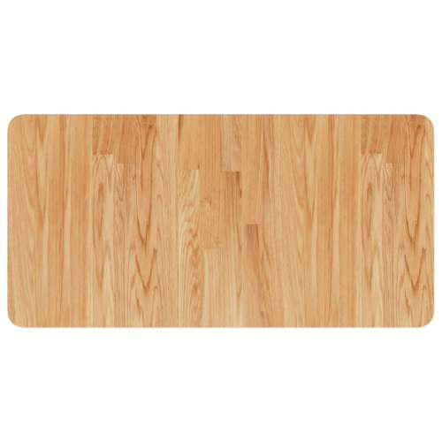 Zidna polica za Lavabo - Umivaonik od čelika i masivne hrastovine - svijetlo smeđa i crna 80 x 40 x 2.5 cm 1 Trapez Cijena