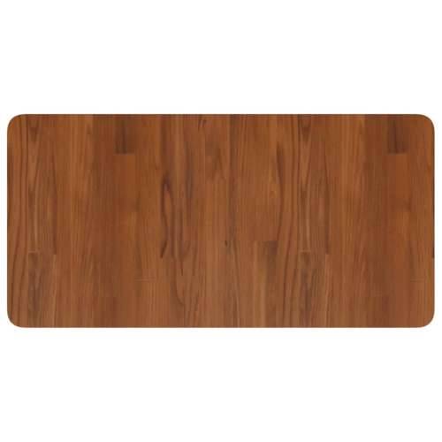 Zidna polica za Lavabo - Umivaonik od čelika i masivne hrastovine - tamno smeđa i crna 80 x 40 x 2.5 cm 1 Pravokutno Cijena