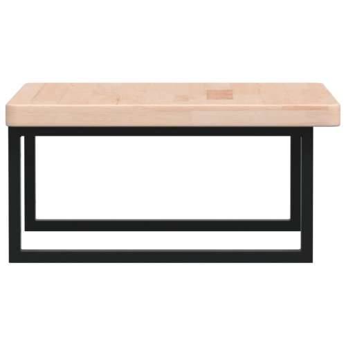 Zidna polica za Lavabo - Umivaonik od čelika i masivne hrastovine - Smeđa i crna 60 x 60 x 4 cm 1 Pravokutno Cijena