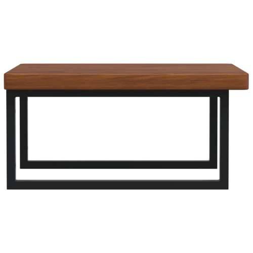 Zidna polica za Lavabo - Umivaonik od čelika i masivne hrastovine - tamno smeđa i crna 60 x 60 x 4 cm 1 Pravokutno Cijena