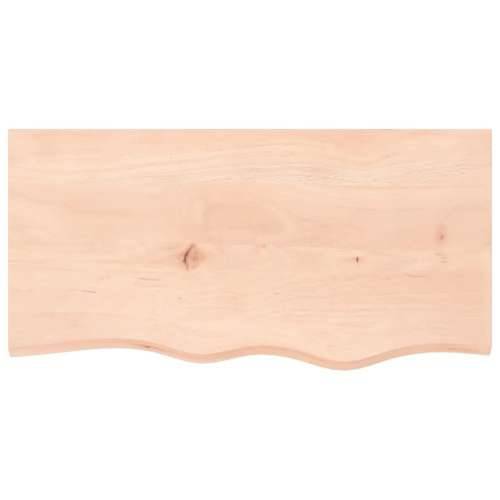 Zidna polica za Lavabo - Umivaonik od čelika i masivne hrastovine - Smeđa i bijela 80 x 40 x 2 cm 1 Trapez Cijena