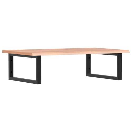 Zidna polica za Lavabo - Umivaonik od čelika i masivne hrastovine - svijetlo smeđa i crna 80 x 50 x 2 cm 1 Pravokutno Cijena