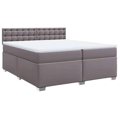 Krevet s oprugama i madracem sivi 200x200 cm od umjetne kože Siva 200 x 200 cm gumbi Cijena