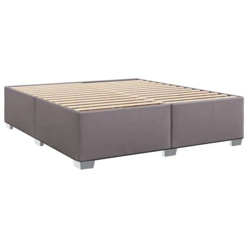 Krevet s oprugama i madracem sivi 200x200 cm od umjetne kože Siva 200 x 200 cm gumbi Cijena