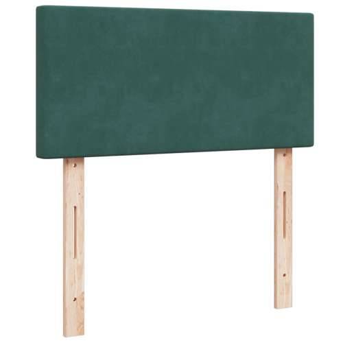 Box spring krevet s madracem tamnozeleni 80 x 200 cm baršunasti - Tamnozelena 80 x 200 cm Gladak dizajn Cijena
