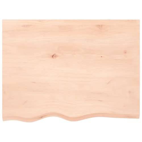 Zidna polica za Lavabo - Umivaonik od čelika i masivne hrastovine - Smeđa i crna 80 x 60 x 2 cm 1 Trapez Cijena