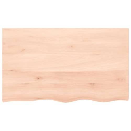 Zidna polica za Lavabo - Umivaonik od čelika i masivne hrastovine - Smeđa i crna 100 x 60 x 2 cm 1 Pravokutno Cijena