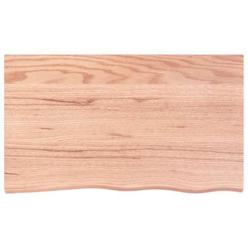 Zidna polica za Lavabo - Umivaonik od čelika i masivne hrastovine - svijetlo smeđa i crna 100 x 60 x 2 cm 1 Pravokutno Cijena