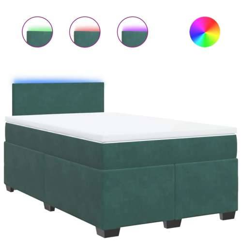 Krevet box spring s madracem tamnozeleni 120x190 cm baršunasti - Tamnozelena 120 x 190 cm Gladak dizajn Cijena