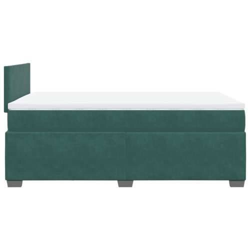 Krevet box spring s madracem tamnozeleni 120x190 cm baršunasti - Tamnozelena 120 x 190 cm Gladak dizajn Cijena