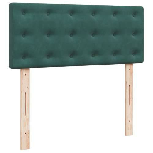 Box spring krevet s madracem tamnozeleni 120x200 cm baršunasti - Tamnozelena 120 x 200 cm gumbi Cijena