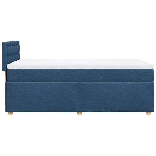 Krevet s oprugama i madracem plavi 80x200 cm od tkanine - Plava 80 x 200 cm gumbi Cijena