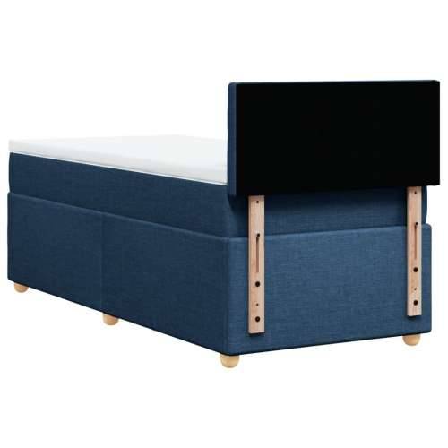 Krevet s oprugama i madracem plavi 80x200 cm od tkanine - Plava 80 x 200 cm gumbi Cijena