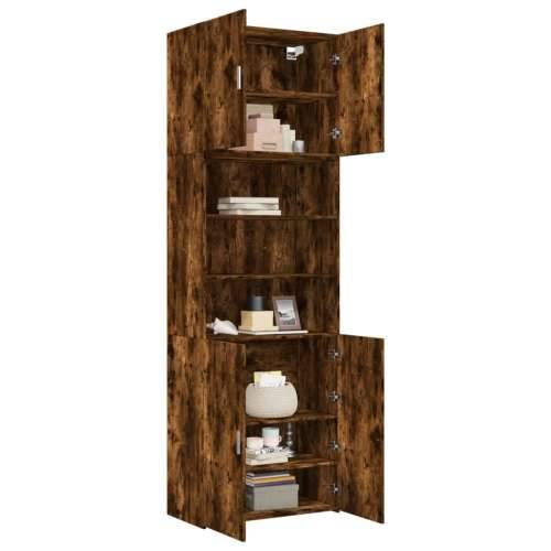 Visoka komoda boja hrasta 80x42,5x249 cm od konstruiranog drva - Dimljeni hrast 1 Cijena