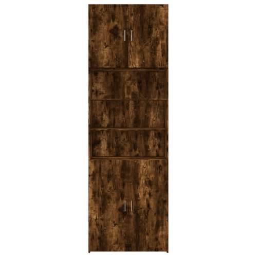 Visoka komoda boja hrasta 80x42,5x249 cm od konstruiranog drva - Dimljeni hrast 1 Cijena