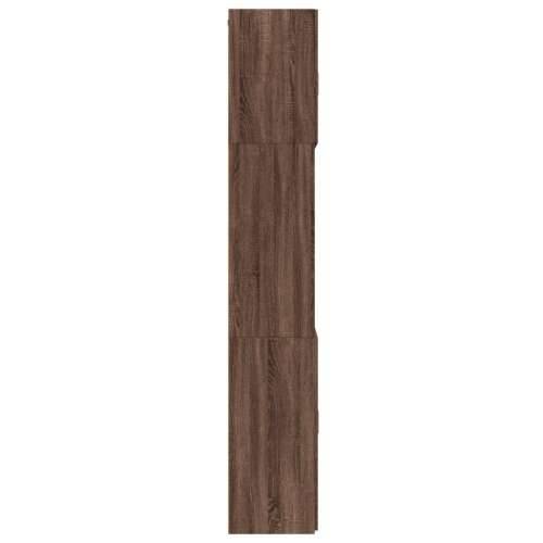 Visoka komoda boja hrasta 80x42,5x249 cm od konstruiranog drva - Smeđi hrast 1 Cijena
