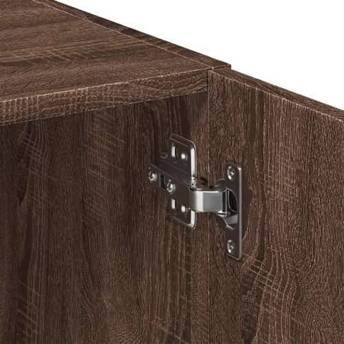 Visoka komoda boja hrasta 80x42,5x249 cm od konstruiranog drva - Smeđi hrast 1 Cijena