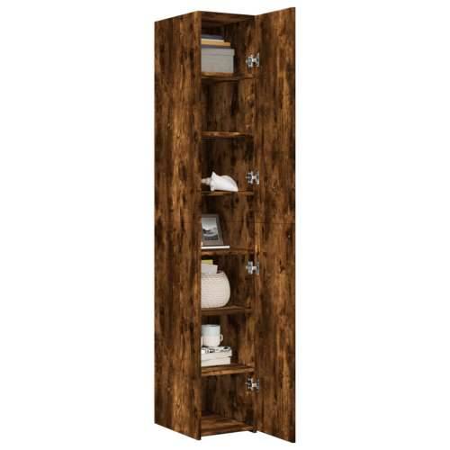 Visoka komoda boja hrasta 30x42,5x185 cm od konstruiranog drva - Dimljeni hrast 1 Cijena