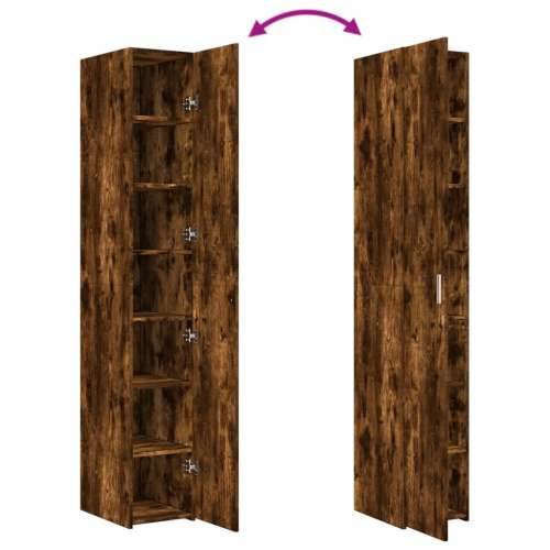 Visoka komoda boja hrasta 30x42,5x185 cm od konstruiranog drva - Dimljeni hrast 1 Cijena