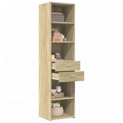 Visoka komoda hrasta sonome 45x42,5x185cm od konstruiranog drva sonoma hrast 1 Cijena