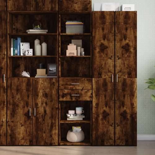 Visoka komoda dimljeni hrast 45x42,5x185 cm konstruirano drvo Dimljeni hrast 1 Cijena