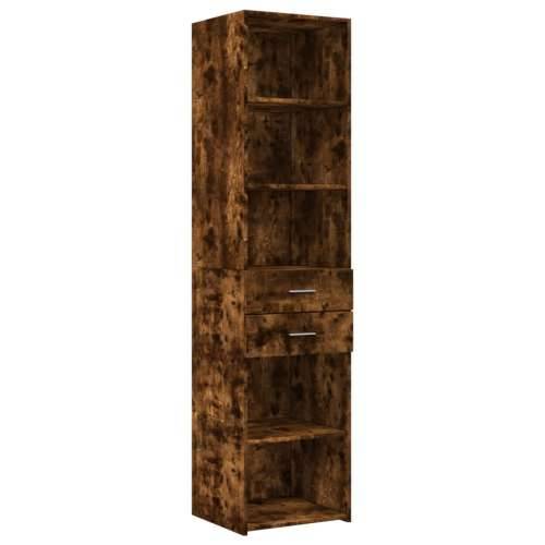 Visoka komoda dimljeni hrast 45x42,5x185 cm konstruirano drvo Dimljeni hrast 1 Cijena