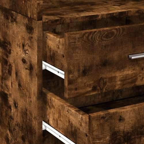 Visoka komoda dimljeni hrast 45x42,5x185 cm konstruirano drvo Dimljeni hrast 1 Cijena