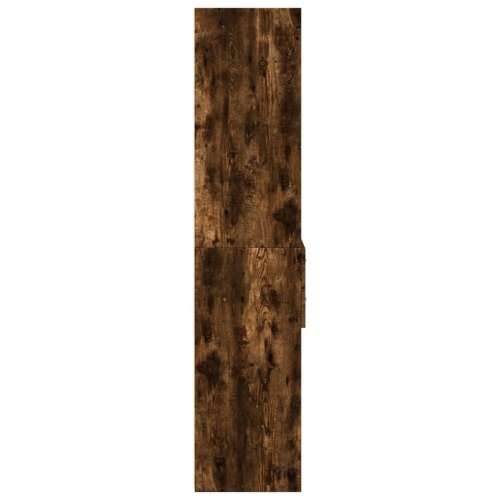 Visoka komoda boja hrasta 50x42,5x185 cm od konstruiranog drva - Dimljeni hrast 1 Cijena