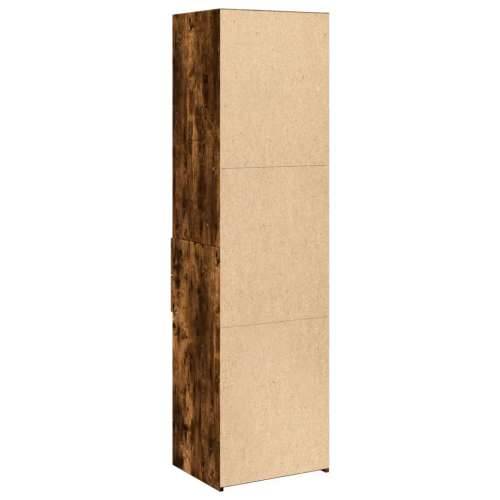 Visoka komoda boja hrasta 50x42,5x185 cm od konstruiranog drva - Dimljeni hrast 1 Cijena