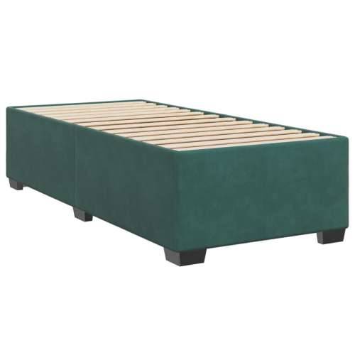 Box spring krevet s madracem tamnozeleni 90x190 cm baršunasti - Tamnozelena 90 x 190 cm gumbi Cijena
