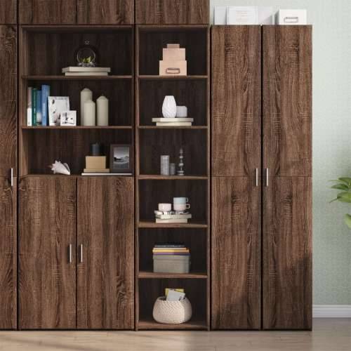 Visoka komoda boja smeđeg hrasta 45x41x185cm konstruirano drvo - Smeđi hrast 1 Cijena