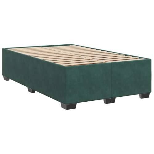 Krevet box spring s madracem tamnozeleni 120x190 cm baršunasti - Tamnozelena 120 x 190 cm Gladak dizajn Cijena