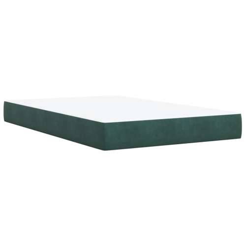 Krevet box spring s madracem tamnozeleni 120x190 cm baršunasti - Tamnozelena 120 x 190 cm Gladak dizajn Cijena