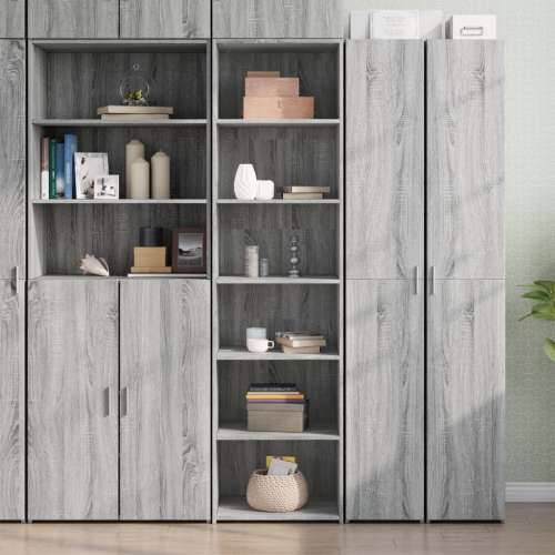 Visoka komoda boje hrasta 50 x 41 x 185 cm konstruirano drvo - Sivi hrast sonoma 1 Cijena