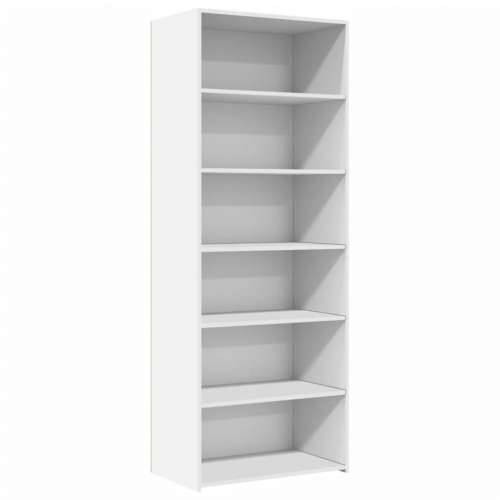 Visoka komoda bijela 70x41x185 cm od konstruiranog drva - Bijela 1 Cijena