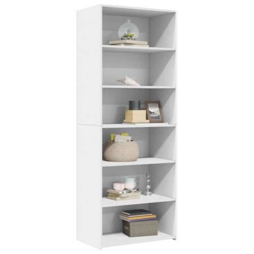 Visoka komoda bijela 70x41x185 cm od konstruiranog drva - Bijela 1 Cijena