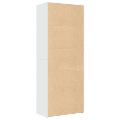 Visoka komoda bijela 70x41x185 cm od konstruiranog drva - Bijela 1 Cijena