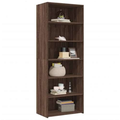 Visoka komoda boja hrasta 70x41x185 cm od konstruiranog drva - Smeđi hrast 1 Cijena