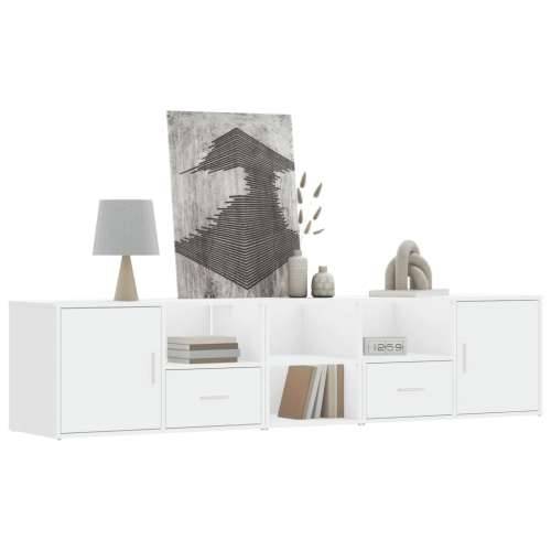 Kutni ormarić bijeli 200 x 40 x 45 cm od konstruiranog drva - Bijela 1 Cijena