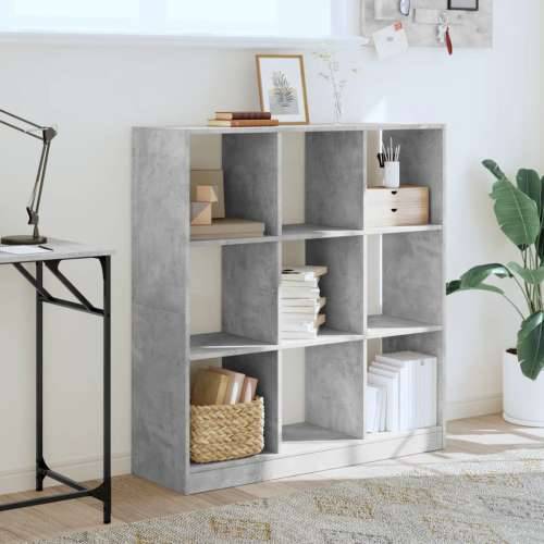 Regal za knjige boja betona 102 x 32 x 108 cm konstruirano drvo - Beton siva 1 108 cm 102 cm Cijena